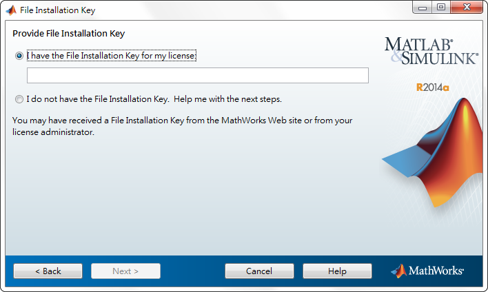 file installation key for matlab r2014a free